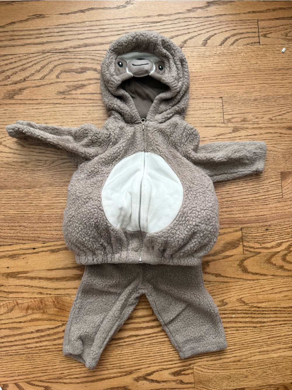 Cozy Sloth Halloween Costume, baby 3-6 months